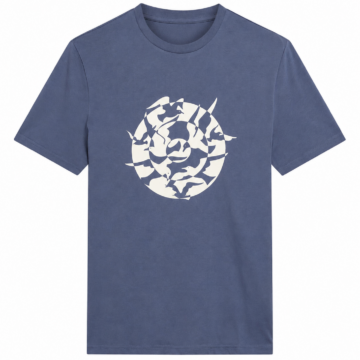Navy Blue V-Neck Short Sleeve T-Shirt