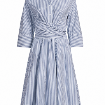 White Lace High Neck Midi Dress