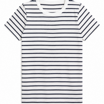 Navy Blue Relaxed Fit Crew Neck T-Shirt