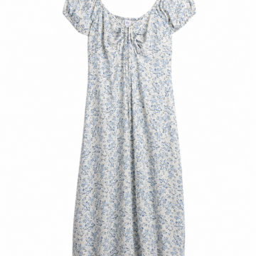 White Polka Dot Fit and Flare Dress