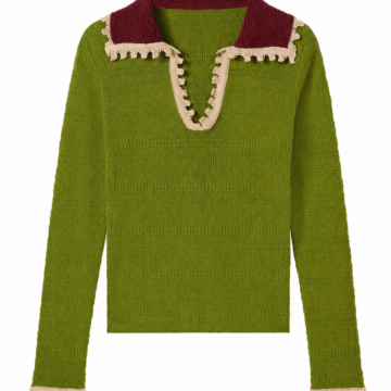 Grey Fair Isle Crew Neck Sweater