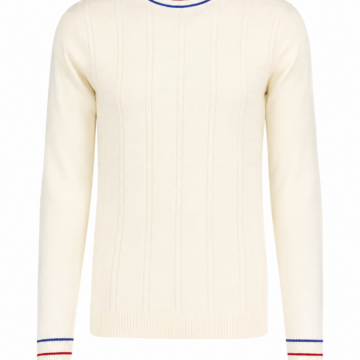 V-Neck Cable Knit Sweater