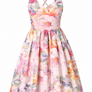 Floral Wrap Maxi Dress in Navy and White