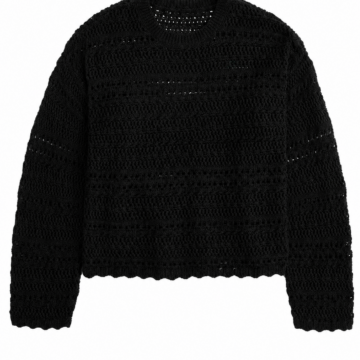 Beige Crew Neck Knit Sweater