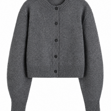 Turtleneck Knit Sweater in Beige