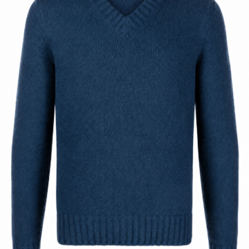 Black Crew Neck Fair Isle Knit Sweater