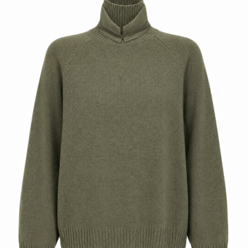 Ivory Cable Knit Crew Neck Sweater