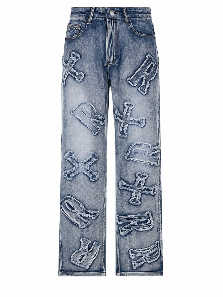 Classic Blue Straight Leg Jeans