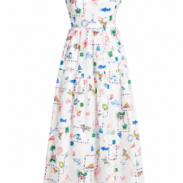Floral Print Wrap Maxi Dress