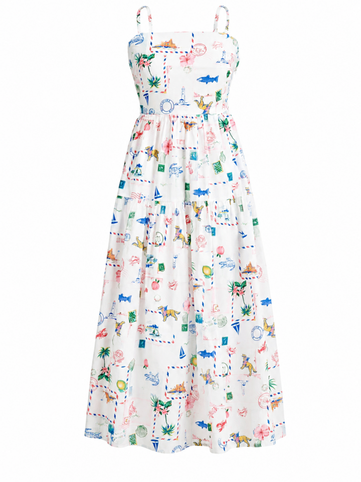 Floral Print Wrap Maxi Dress