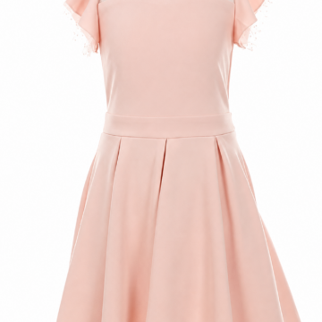 Green Wrap V-Neck Dress