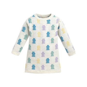 Cream Ribbed Knit Long Sleeve Top