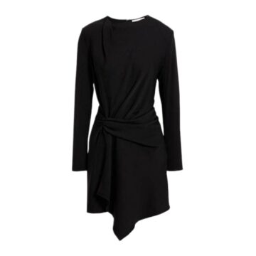 Sleeveless Navy Blue A-Line Dress