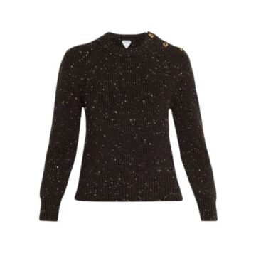 Burgundy Knit Crew Neck Sweater