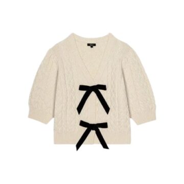Black Knit V-Neck Sweater