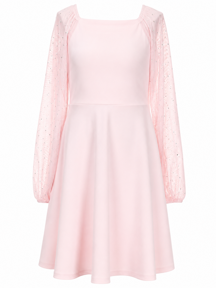 Pleated High Waist Midi Dress
