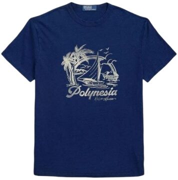 Navy Blue Classic Fit Cotton T-Shirt